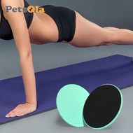 [PETSOLA] 2 Pieces Exercise Sliders Portable Fitness Discs Abdominal Workout Sliders Core Gliding Di