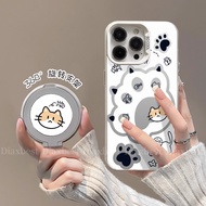 Hollow Cat Claw Suitable for iqooneo9 Phone Case New Style neo8pro Rotating Bracket IQOONEO7 Frosted