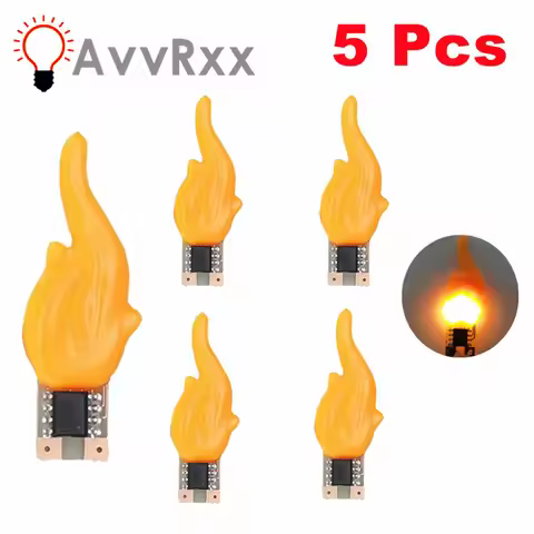 5 Pcs 3V Candles Flash Edison Flame LED Filament Led COB 2200K Diode Light Birthday Party Decoration