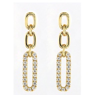 Poh Heng Jewellery 18K Gold Diamond Earrings