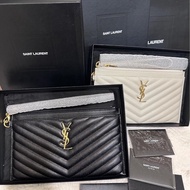 ️ 全新 台灣購證 白色手拿包 SAINT LAURENT YSL手拿包 YSL手拿包 YSL包包 YSL皮夾