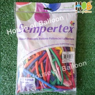 Latex Balloon Valve - 260 Twist Sempertex Columbia Solid Original 100%