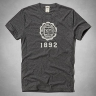 ((S) [A & F Boys' Store] [Abercrombie Fitch Badge Embroidery Short Sleeve T-Shirt] [AF008L5]