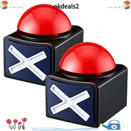 DEALSHOP Red Game Buzzer, with Sound Light Trivia Quiz Game Answer Buzzer, Durable Sounding Toy ABS 