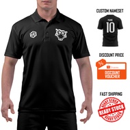 [READY STOCK] Malaysia ''Harimau Malaya" Jersey Black/White - COLLAR