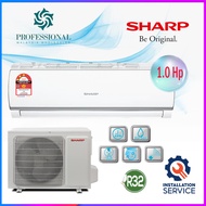 【LOWEST PRICE】Sharp 1HP/1.5HP/2HP/2.5HP Non Inverter Air Conditioner R32 Aircond Self-Cleaning