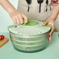 MALCOLM1 Vegetable Fruit Dryer, 2 in 1 Large Capacity Fruit and Vegetable Drainer, Salad Dryer Multi