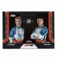 F1 Topps Chrome F1-75 (DUO) Card - Isack Hadjar & Liam Lawson (Racing Bulls)