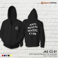 Anti Hentai Zipper Hoodie Jacket Hentai Club JAS CS 01
