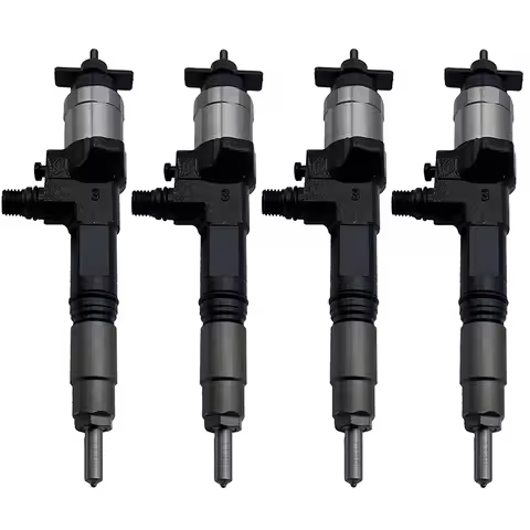 4PCS Fuel Injector 095000-6390 For Isuzu 4HK1 5.2L 6HK1 7.8L FTR FVR FXR NPR NQR HTR HVR GMC Kodiak 