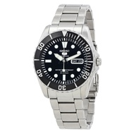 SEIKO 5 Submariner SNZF17 SNZF17K1 Black Dial Stainless Steel Automatic Watch