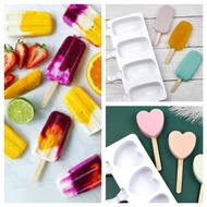Silicone Ice Cream Mould Chocolate Mould Jelly Mould 爱心雪糕冰淇淋模具大椭圆形雪糕模