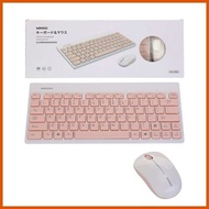 ∵ ∭ ▝ Miniso Wireless Keyboard Mouse Set Pink and Wireless Mouse Keyboard Set White/Pink
