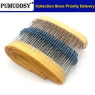 100PCS 1/4W Metal Film 1% Resistor 1.2K-100K 4.7 5.1 5.6 6.2 6.8 7.5 8.2 9.1 10K Ohm Resistance 47K 