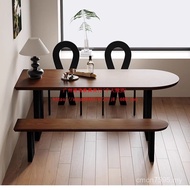 Back Wall Reception Small Apartment Long Table Negotiation Table French Solid Wood Household Dining 