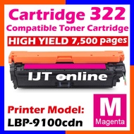 Compatible Canon Cartridge 322 Magenta Toner for LBP9100c / LBP9100cdn / LBP9200c / LBP9500c / LBP95