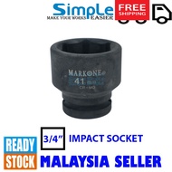 41MM X 3/4" Markone Impact Socket, 41mm Impact Socket