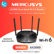 Mercusys MR80X AX3000 Dual-Band Wi-Fi 6 Router GIGABIT WIRED CONNECTIONS (Powered by TP-Link)