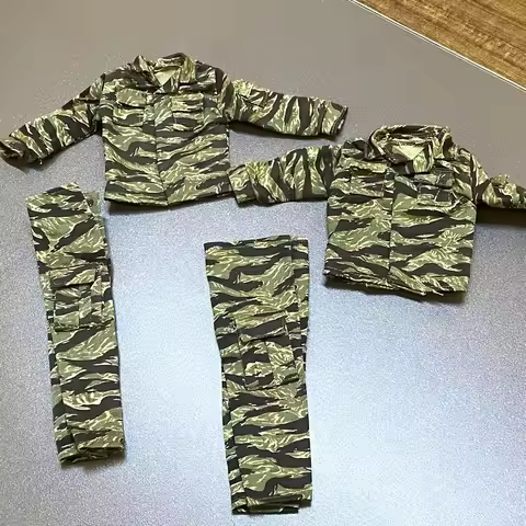 1/6 WW2 US Marine Vietnam War Camo Tiger Strip Flight Suit Uniform Outfits For 12'' Gi Joe Ultimate 