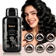 Limer Multicolor 6 in 1 Instant Hair Dye Shampoo, Hair Color for Grey Coverage, Herbal Ingredients, 
