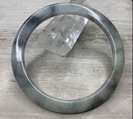 A貨翡翠飄烏雞晴底幼圓手鐲（57圈）