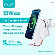 EYD C23 15W FAST CHARGER WIRELESS CHARGING CAR PHONE HOLDER BRACKET WINDSHIELD AIR OUTLET DASHBOARD 