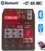 LXJ มิกเซอร์ MIXER 4-channel MP3 USB SD มีBluetooth รุ่น lxj l-04
