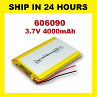 606090 Lithium Polymer Li-Po li ion Rechargeable Battery 3.7V 4000mAh MP3/Car Camera Recorder/Tablet