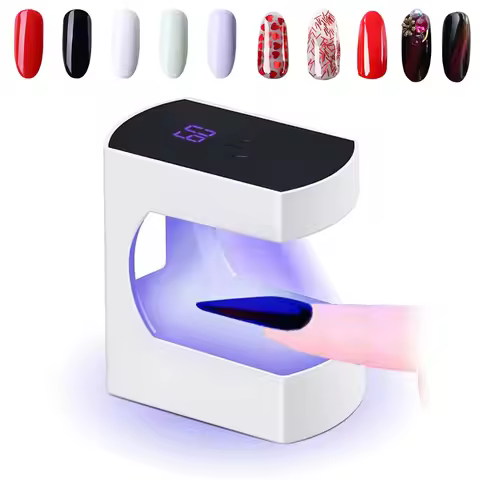 Mini LED Nail Lamp UV Light for Nails with Timer UV Lamp for Gel Nails Quicky-Dry Nail Light Portabl