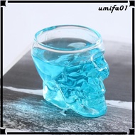 [Umifa] Skull Head Bottle Decanter Whiskey Vodka Wine Glass Crystal Shot Glass -75ml
