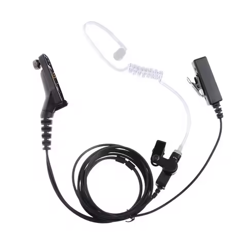 New Police Air Tube Earpiece Microphone PTT Headset For Motorola Two Way Radio Walkie Talkie DP4400 