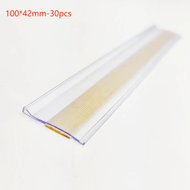 30pcs Price Tag Label Price Tag Holder Label Produk PVC Tag Label Harga Toko Label Harga Mika