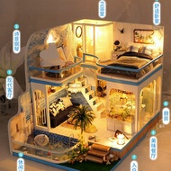 Handmade Cottage Villa Mini House Assembly Model Super World Building Blocks Toy Birthday Gift for W