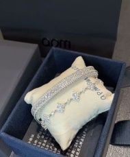 【全新正貨】APM Monaco 滿圈滿鑽密鑲手鐲 + 四葉草手鏈 爆閃組合 簡約百搭 香港包順豐