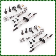 (QBEP) 2X Upgrade Metal Gear Bridge Axle for B1 B14 B24 C14 C24 RC Car Parts Metal Axle Gear Steerin
