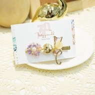 夏日太陽花貓貓直髮夾