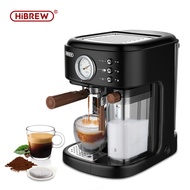 HiBREW Fully Automatic Espresso Cappuccino Latte 19Bar 3 in 1 Coffee Machine Automatic hot milk froth ESE pod&amp;Ground Coffee H8A