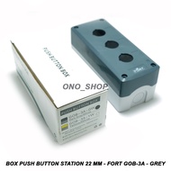 Box Push Button Station 22 mm - FORT GOB-3A - Grey
