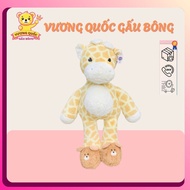 Giraffe Teddy Bear Wearing High Quality Shoes, Super Soft Fur Giraffe Stuffed Animal