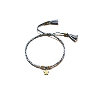 Gypsy Boho Simple Star Allside Rope Bracelet
