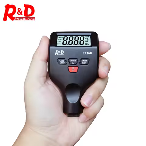 R&D ET360 Magnetic Thickness Gauge Backlight Car Paint Tester 0-1500um Work Under Low Temperature 0.