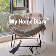 Nordic style lazy rocking chair home living room rattan leisure lounge chair sofa chair balcony rock