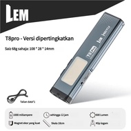 LEM T8 Multi-Mode Pocket LED Flashlight, 1000 Lumen, USB-C Rechargeable, Waterproof, Aluminum Alloy