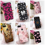 For Tecno Pop 2 F B1c Case Luxury Butterfly Flower Silicone TPU Black Cover For Tecno Pop 2F POP 2F 