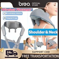 BREO Wireless 6D Massage Shoulder Neck Massager Kneading Trapezius Hot Compress Massage Back Posture