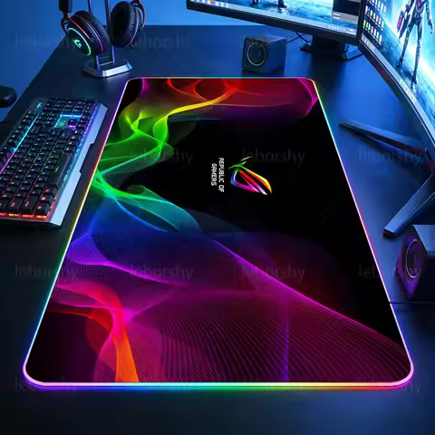 Black Mouse Pad, Gaming Mouse Pad, Anime Gaming Pad, Gaming Rug, Computer XXL Cute Mouse Pad, Large 