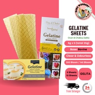 Gelita Gelatine Sheet /Oven & Chalice Sheet/Leaves/Gelatine/Gelatine Leaves 140 Bloom / 200 Bloom