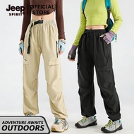 Jeep Spirit Women Cargo Pants Waterproof Seluar High Waist Outdoor Hiking Pants