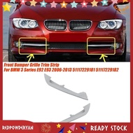 [Stock] 1Pair Front Bumper Grille Trim Strip for BMW 3 Series X5 E92 E93 2011-2013 320 323 325 328I 330I Accessories 51117229181 51117229182