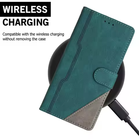 Wireless Charging Flip Case For VIVO Y78 Y77E Y77 Y75 Y72 Y70S Y56 Y55S Y55 Y53S Y52S Y52 Retro Leat